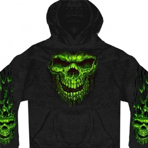 hot leathers Other - Biker Shredder Skull Hoodie